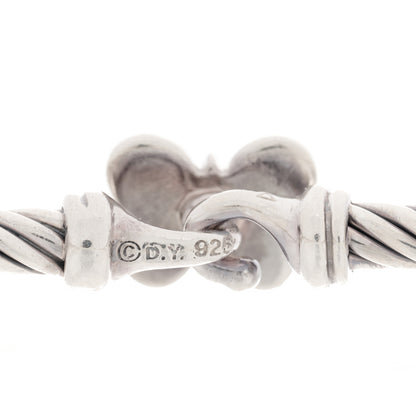 David Yurman Sterling Silver Diamond 3mm Butterfly Cable Bracelet 3 of 3