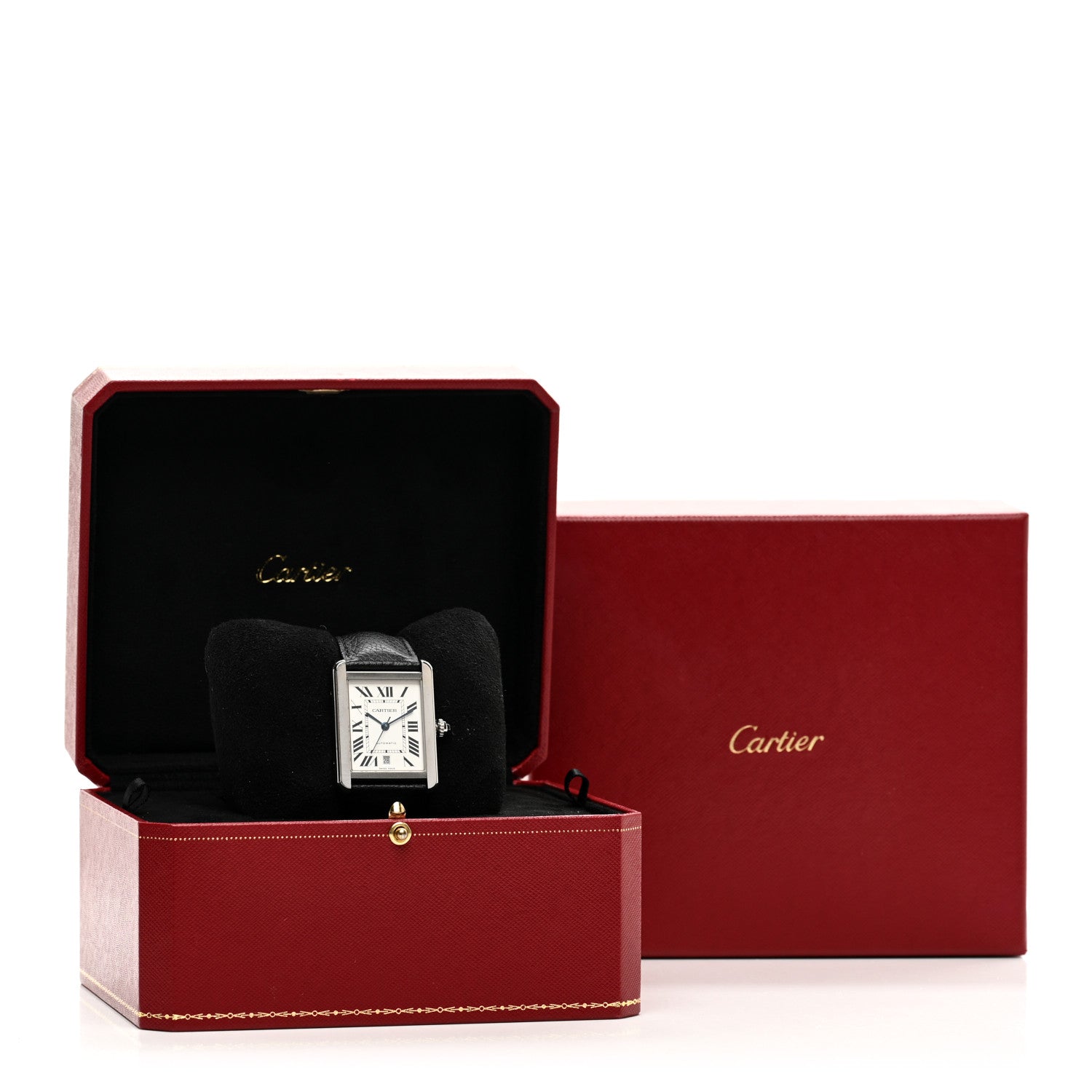Cartier Stainless Steel Calfskin 31mm Tank Solo Automatic Watch 5 of 5