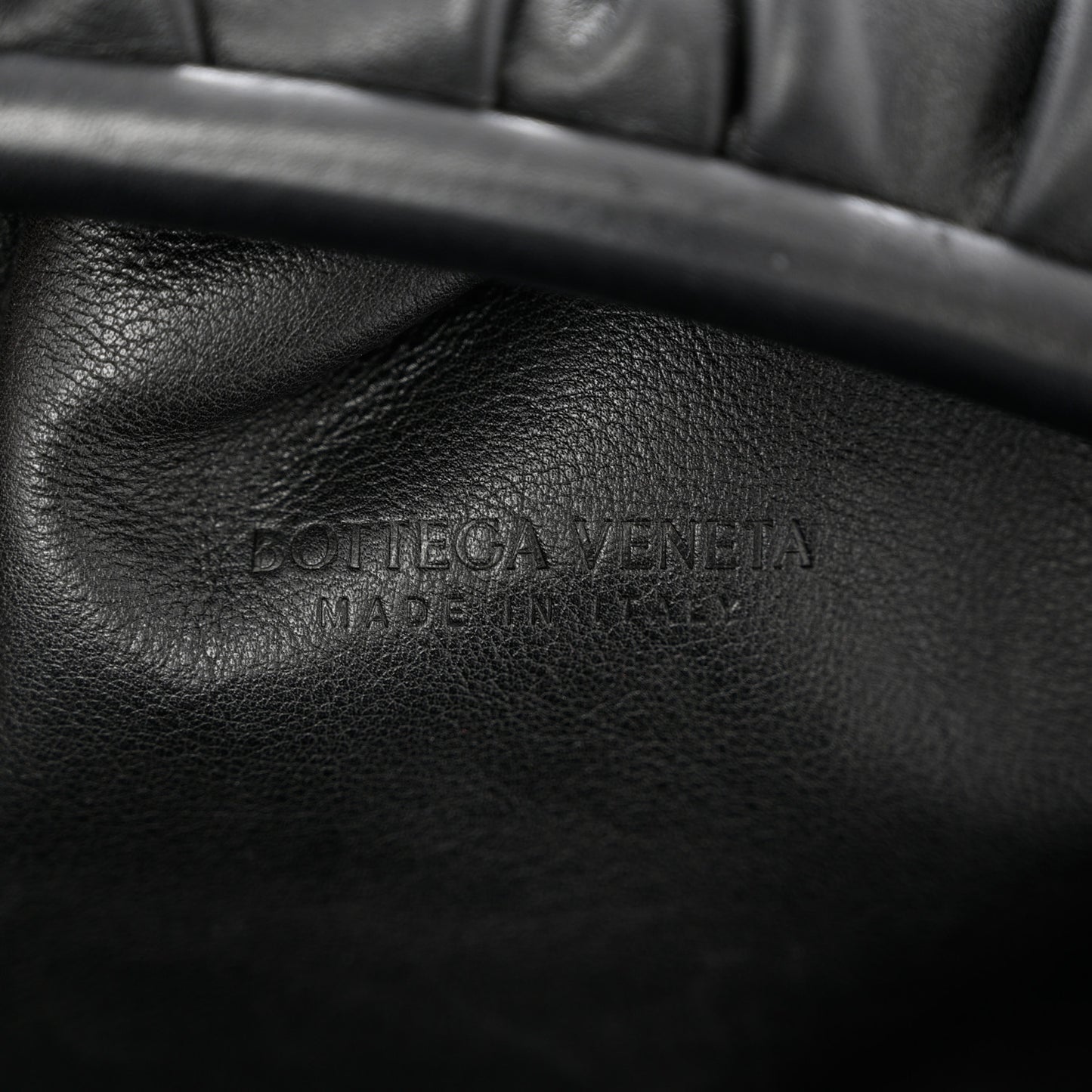 Smooth Butter Calf The Pouch Oversized Clutch Black