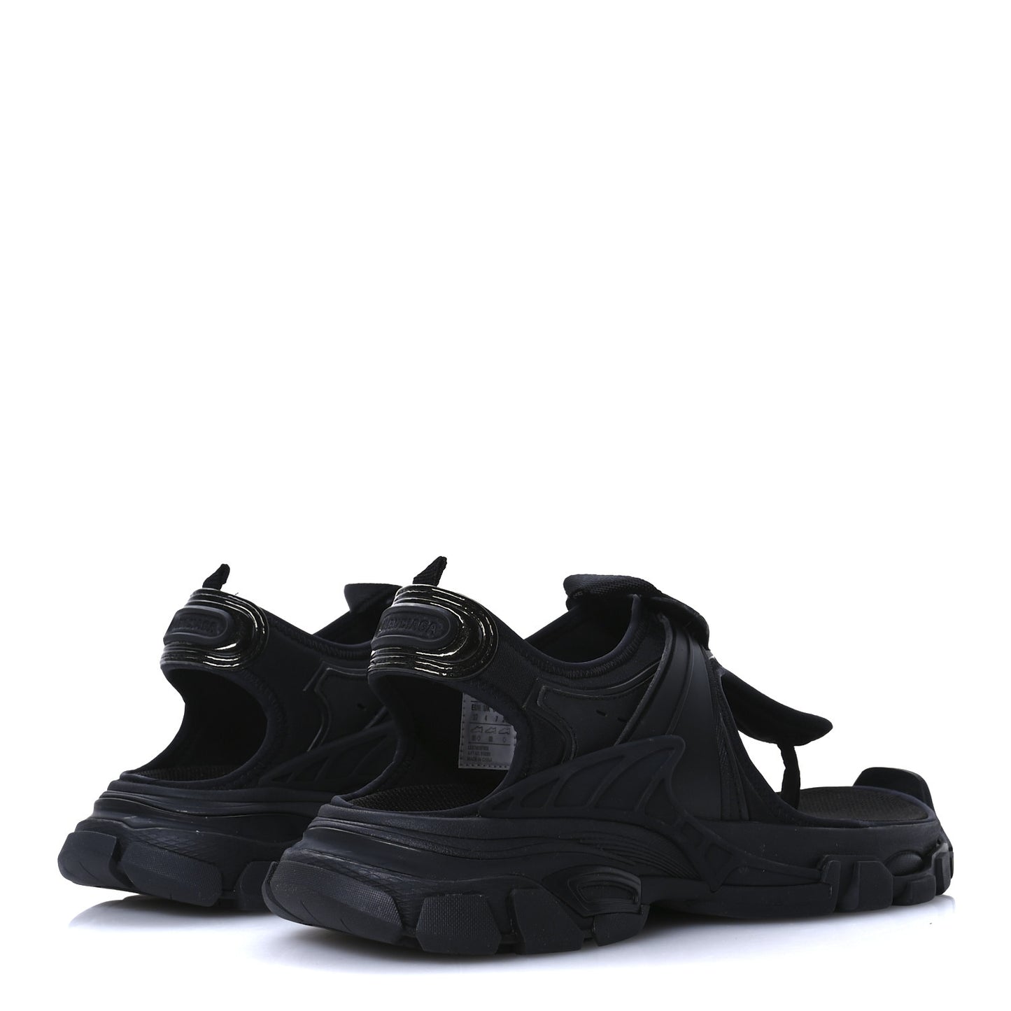 Neoprene Rubber Thong Sandals 37 Black