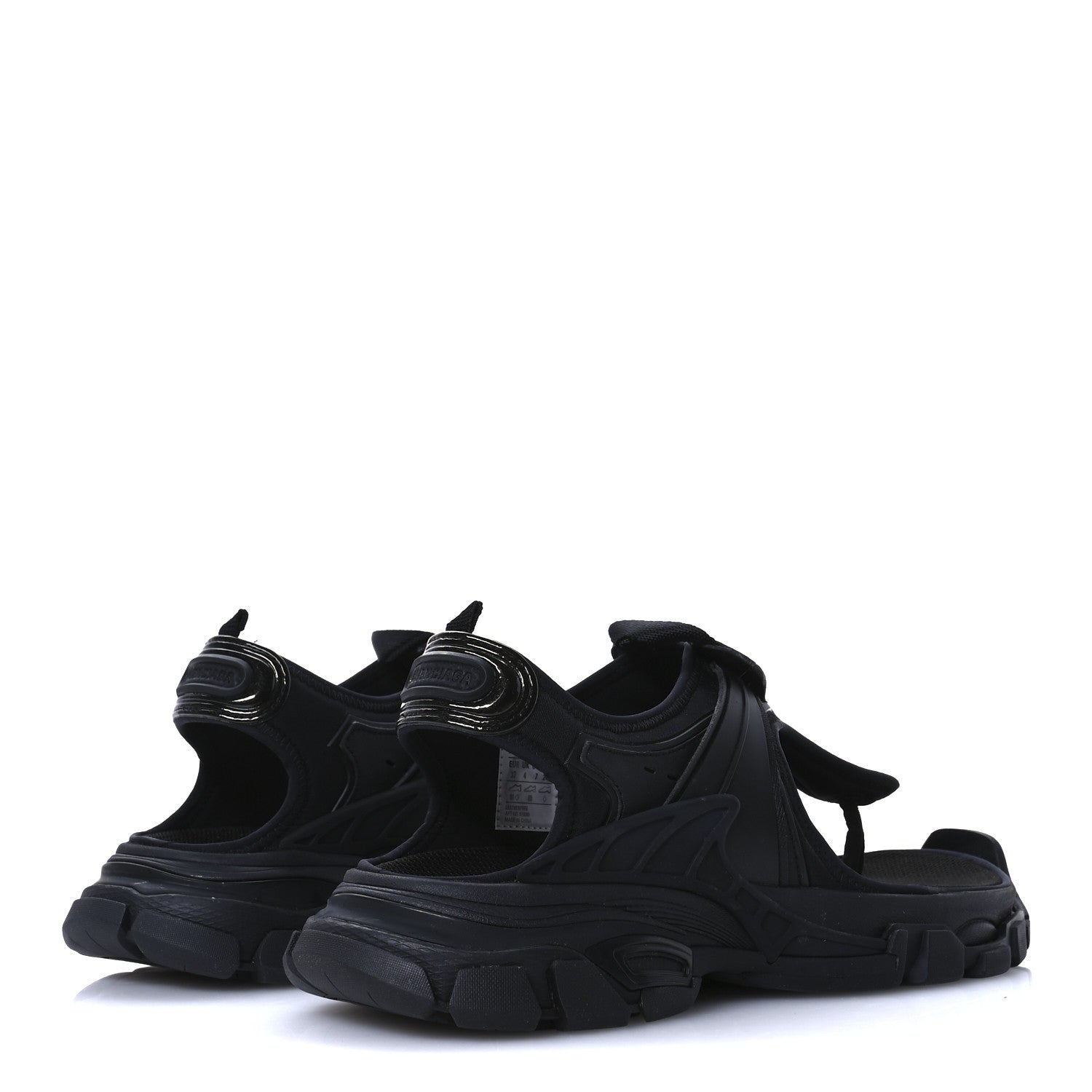 Balenciaga Neoprene Rubber Thong Sandals 37 Black 5 of 9