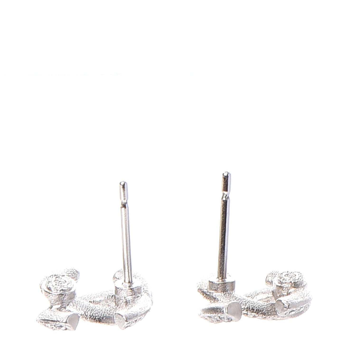 Crystal CC Earrings Silver
