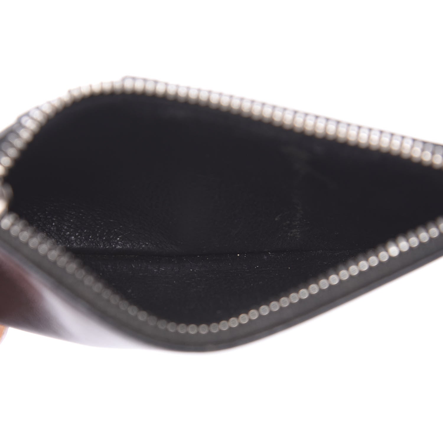 Saint Laurent Calfskin Eclair Fragments Studded Zip Pouch Card Holder Black 4 of 7