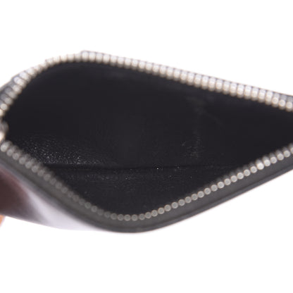 Saint Laurent Calfskin Eclair Fragments Studded Zip Pouch Card Holder Black 4 of 7