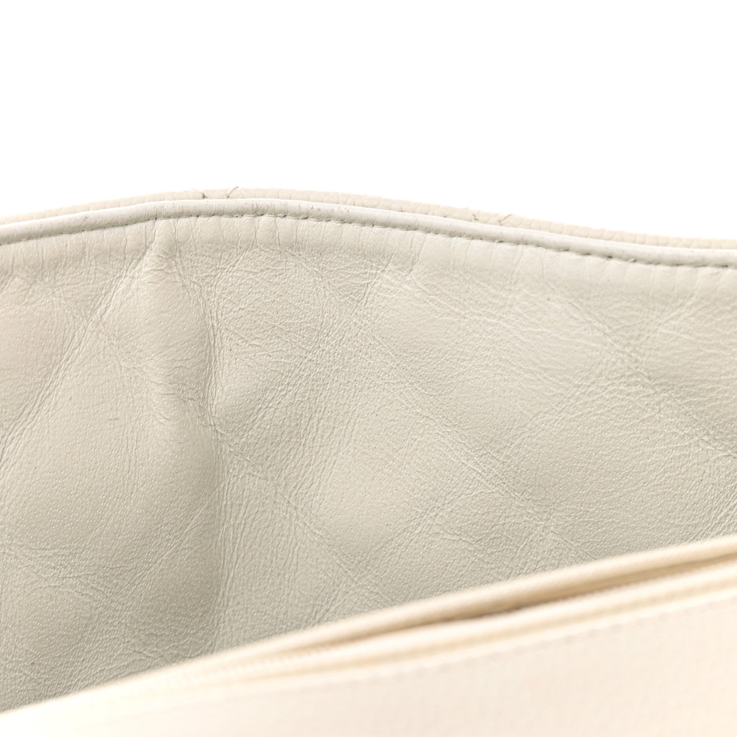 Chanel Caviar Quilted Jumbo Single Flap Bijoux Chain Ivory 14 of 14