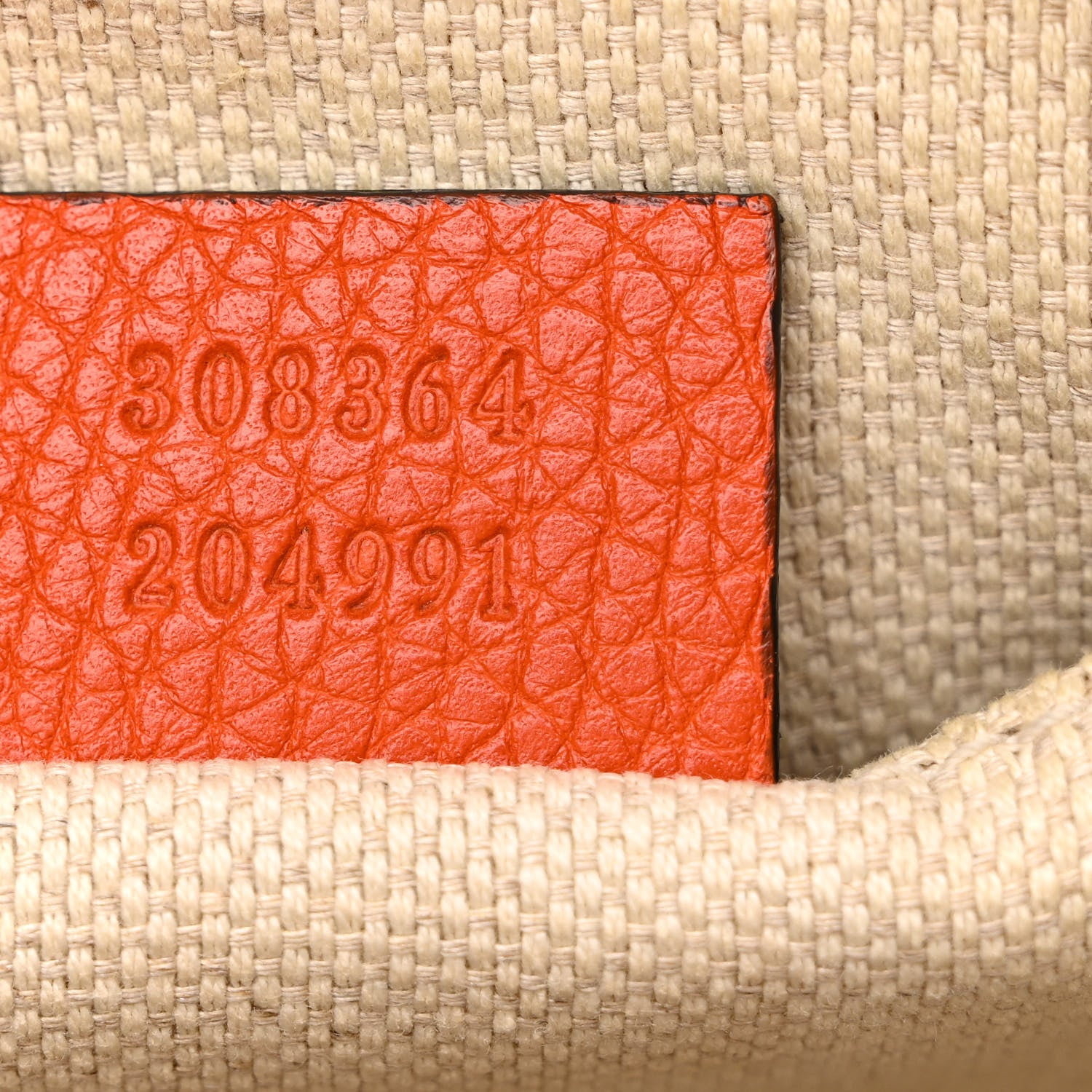 Gucci Pebbled Calfskin Small Soho Disco Bag Sun Orange 7 of 17
