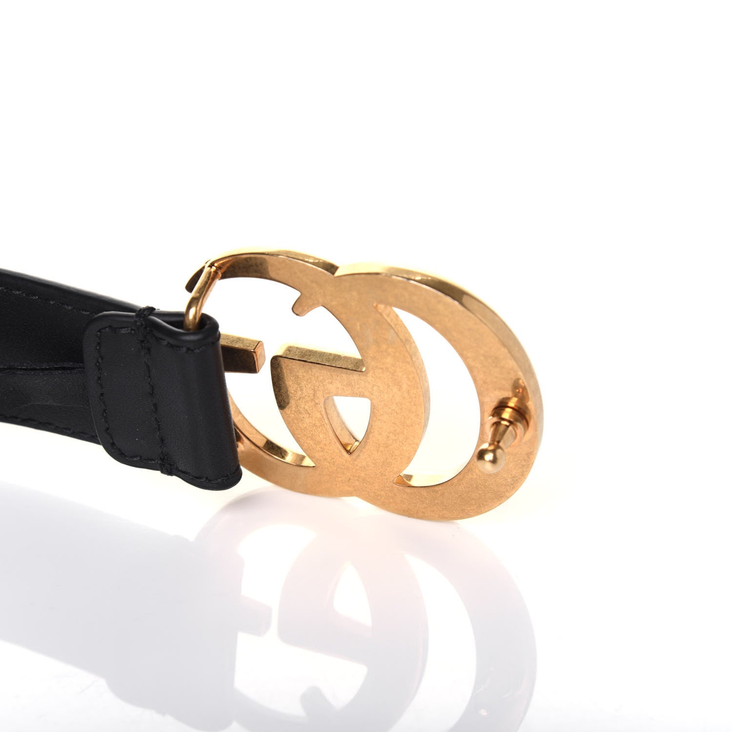 Gucci Calfskin Double G 30mm Belt 90 36 Black 4 of 7