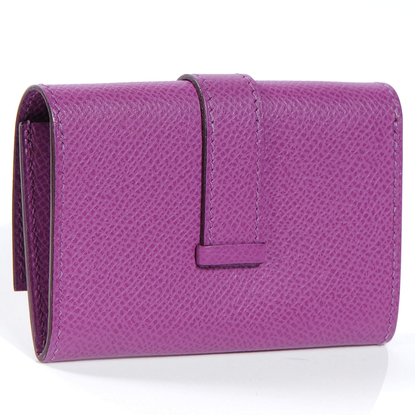 Veau Epsom Bearn Card Case Wallet Cyclamen