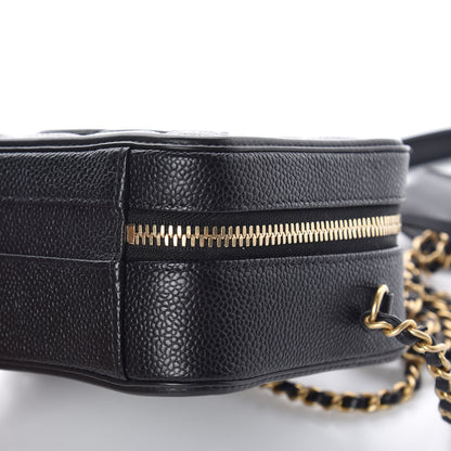 Chanel Caviar Quilted Small CC Filigree Vanity Case Black 5 of 10