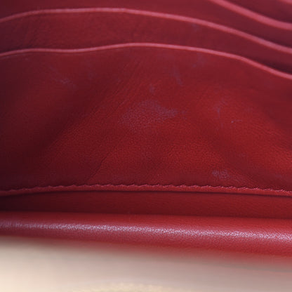 Prada Metallic Saffiano Lux Chain Wallet Platino 13 of 13