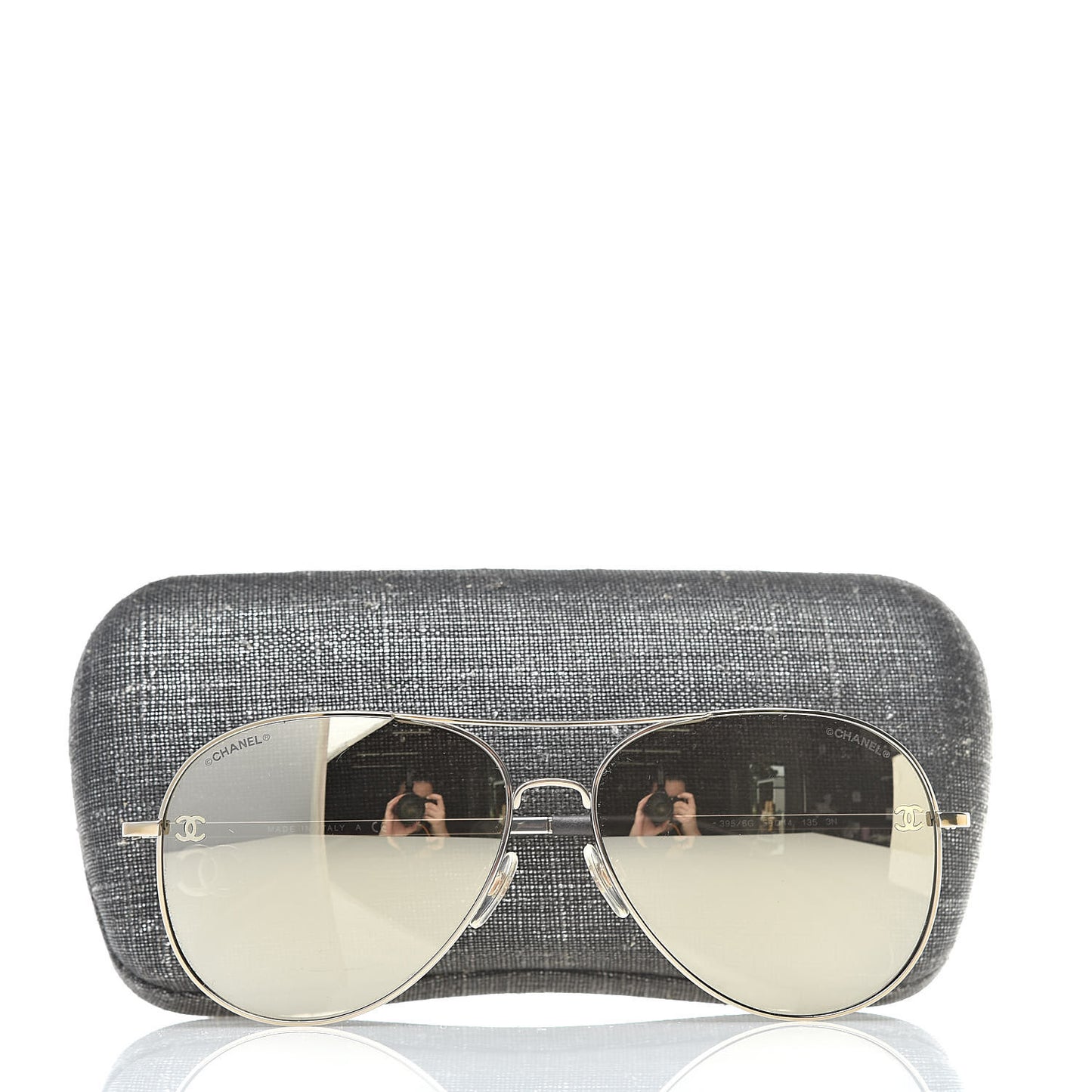 Metal Aviator CC Sunglasses 4189-T-Q Gold