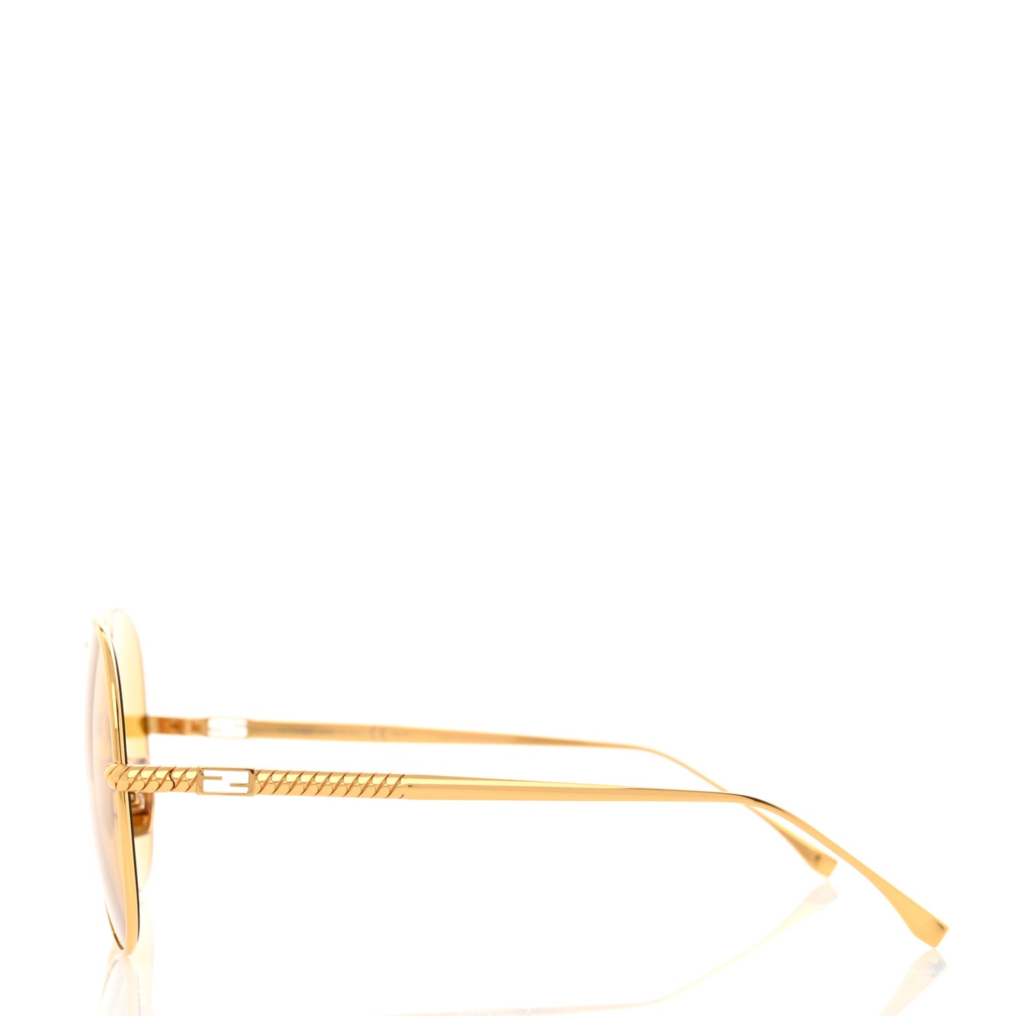 Metal Aviator Sunglasses FF 0437/S Gold