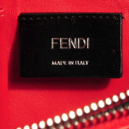 Fendi Vitello Dolce Marmol Regular 2Jours Tote Blue Notte Papavero 10 of 12