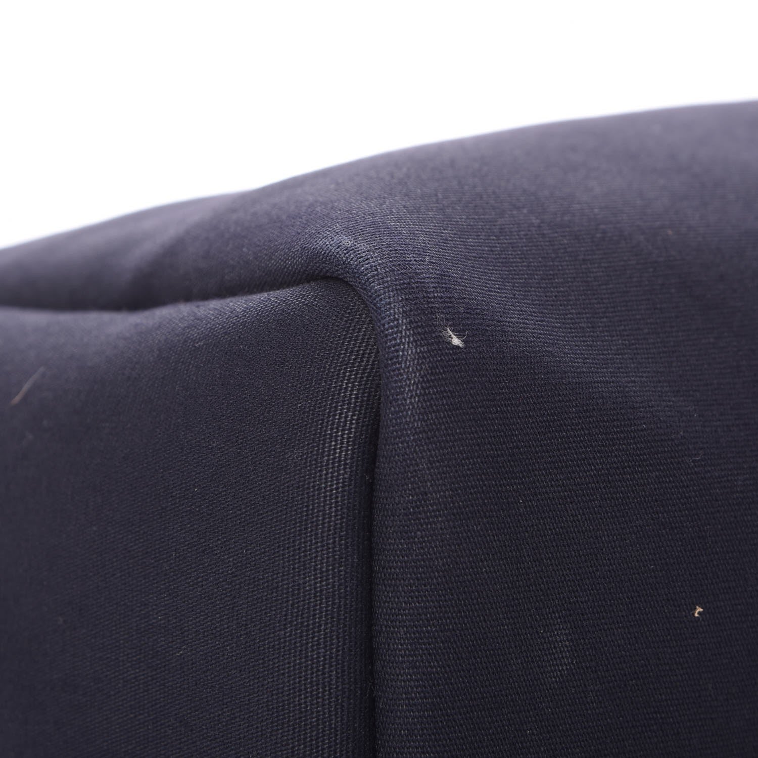 Hermes Toile Vache Calfskin Herbag PM 30 Navy Bleu Natural 18 of 25