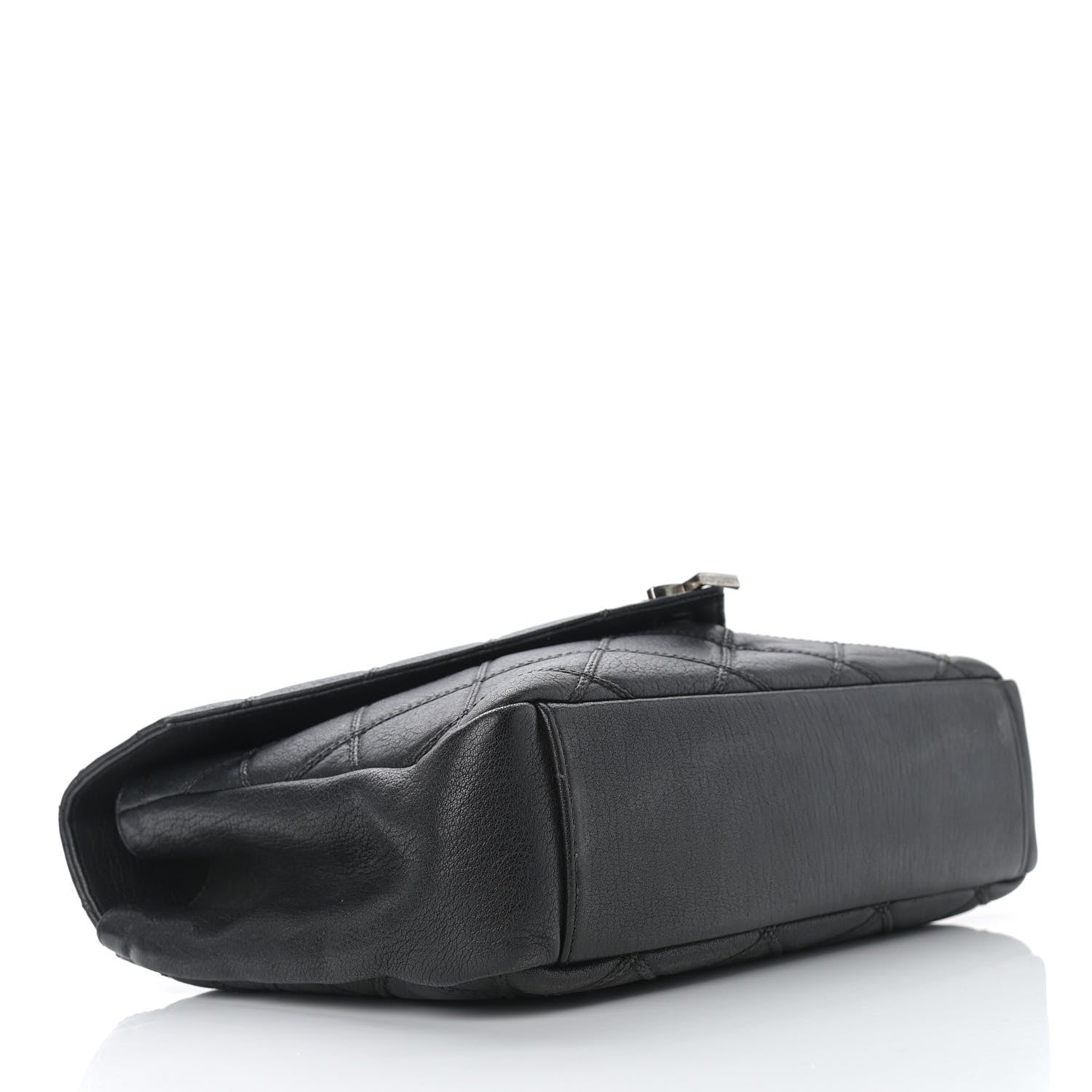Saint Laurent Calfskin Diamond Quilted Monogram Large College Bag Black 4 of 14