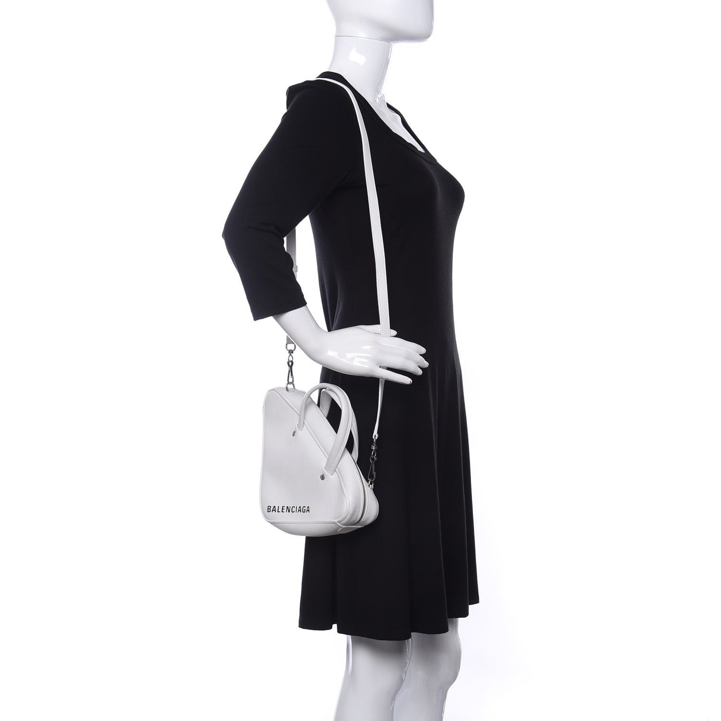 Calfskin XS Triangle Duffle White
