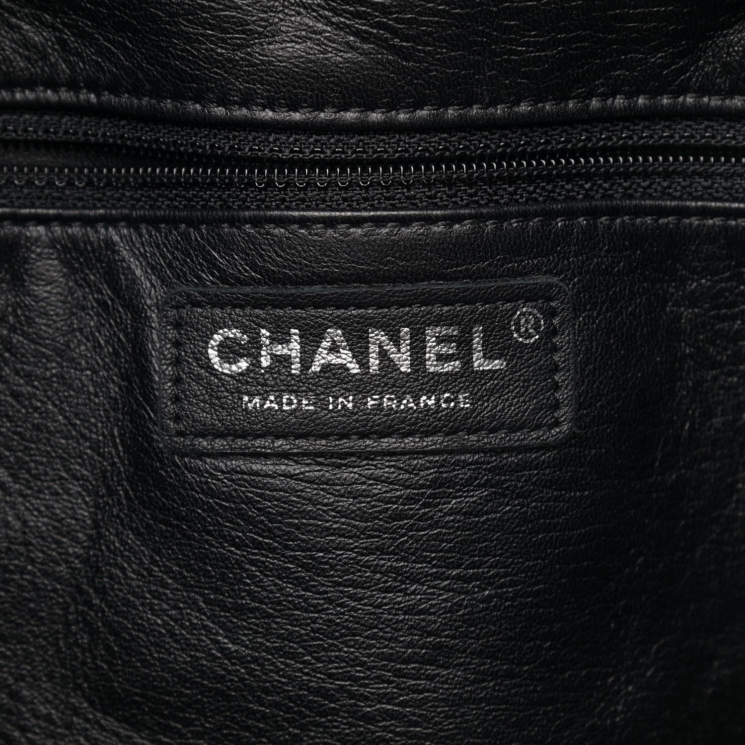 Chanel Lambskin Shearling Large Coco Neige Shopping Tote Black 6 of 10