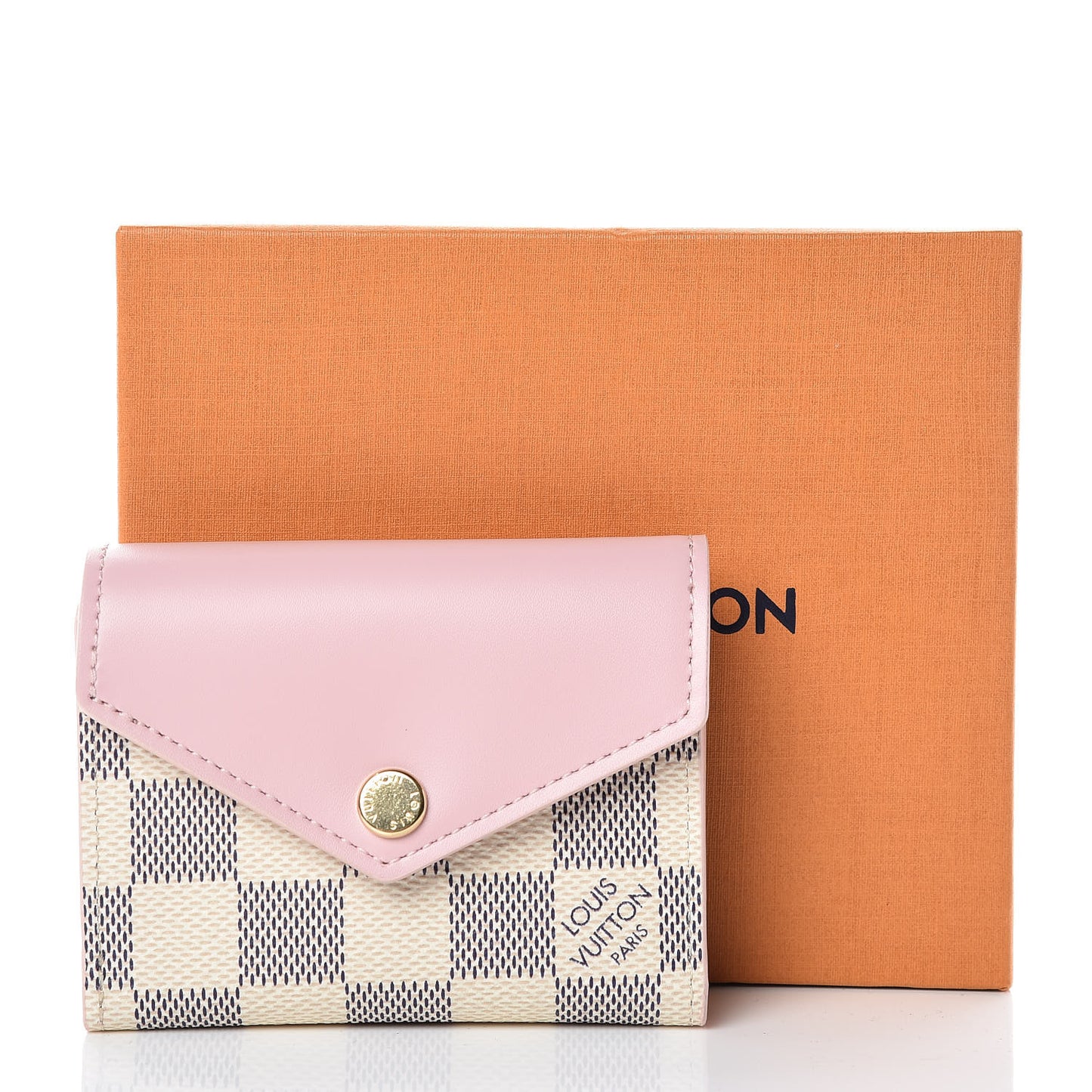 Damier Azur Zoe Wallet Rose Ballerine