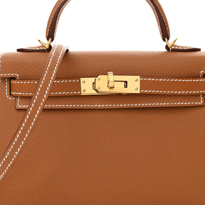 Hermes Epsom Mini Kelly Sellier 20 Gold 8 of 11