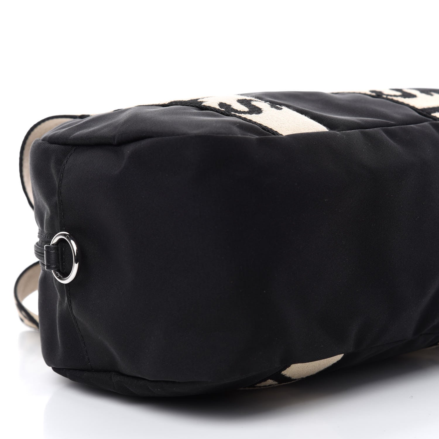 Stella McCartney Eco Nylon Logo Medium Boston Crossbody Black 7 of 11