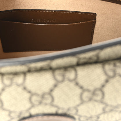 Gucci GG Supreme Monogram Canvas Interlocking G Belt Bag Beige Ebony 6 of 10