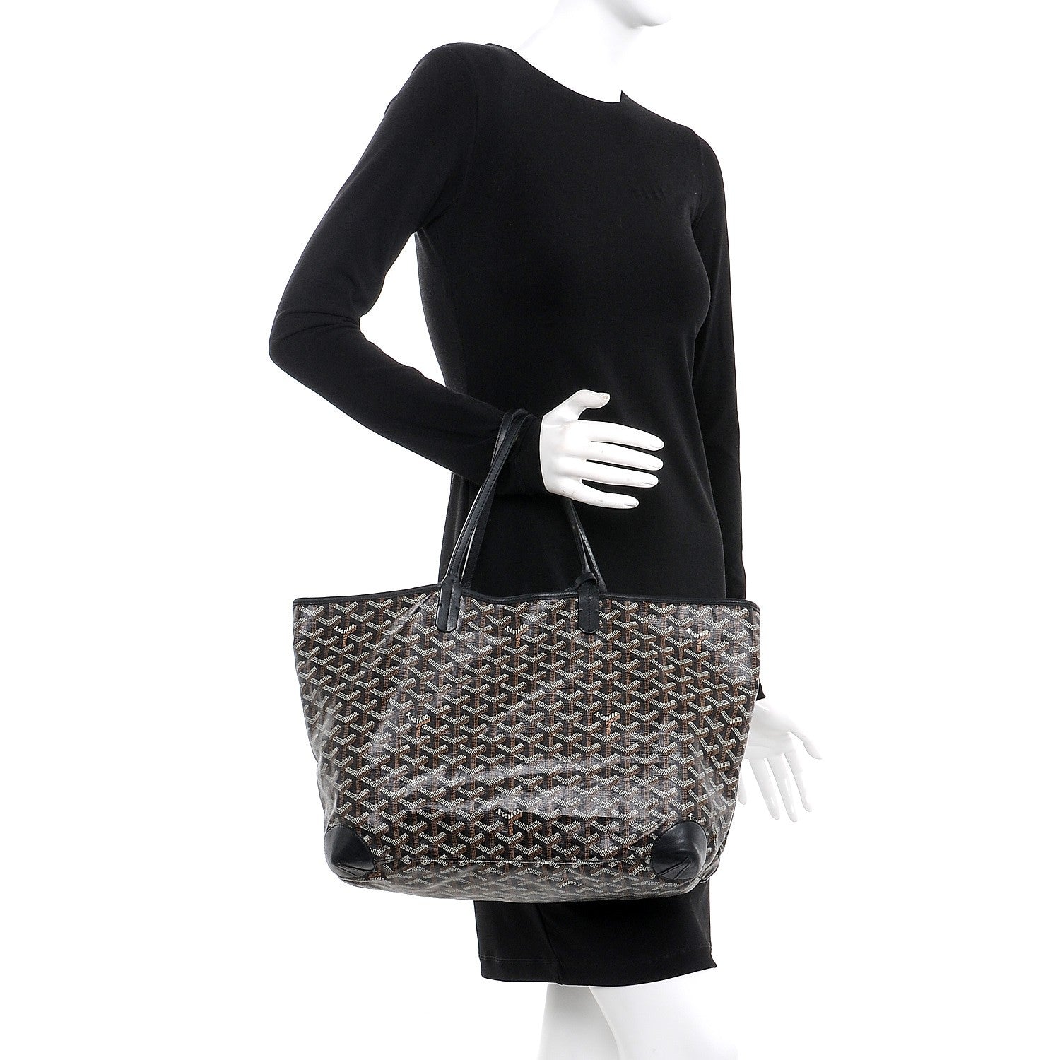 Goyard Goyardine Saint Louis PM Black 2 of 8