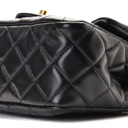 Chanel Lambskin Quilted Mini Pearl Crush Flap Black 7 of 8