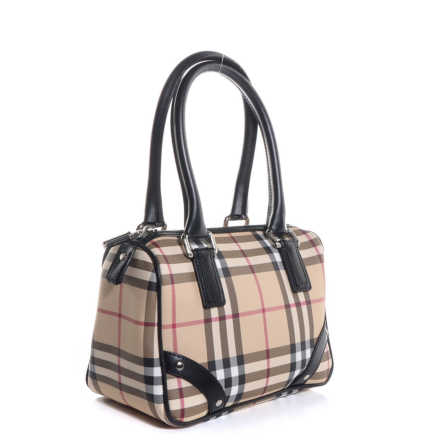 House Check Studded Bowler Black