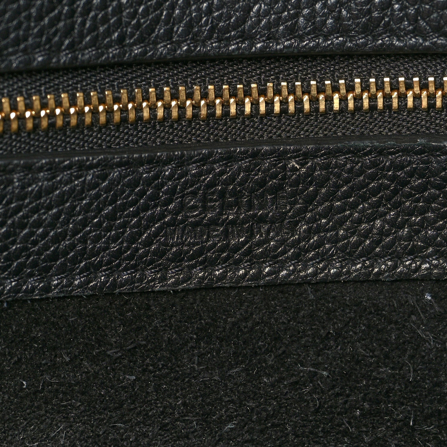 Celine Soft Grained Calfskin Medium Belt Cabas Phantom Black 6 of 13