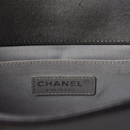 Chanel Calfskin Quilted Medium Boy Flap Black 9 of 11