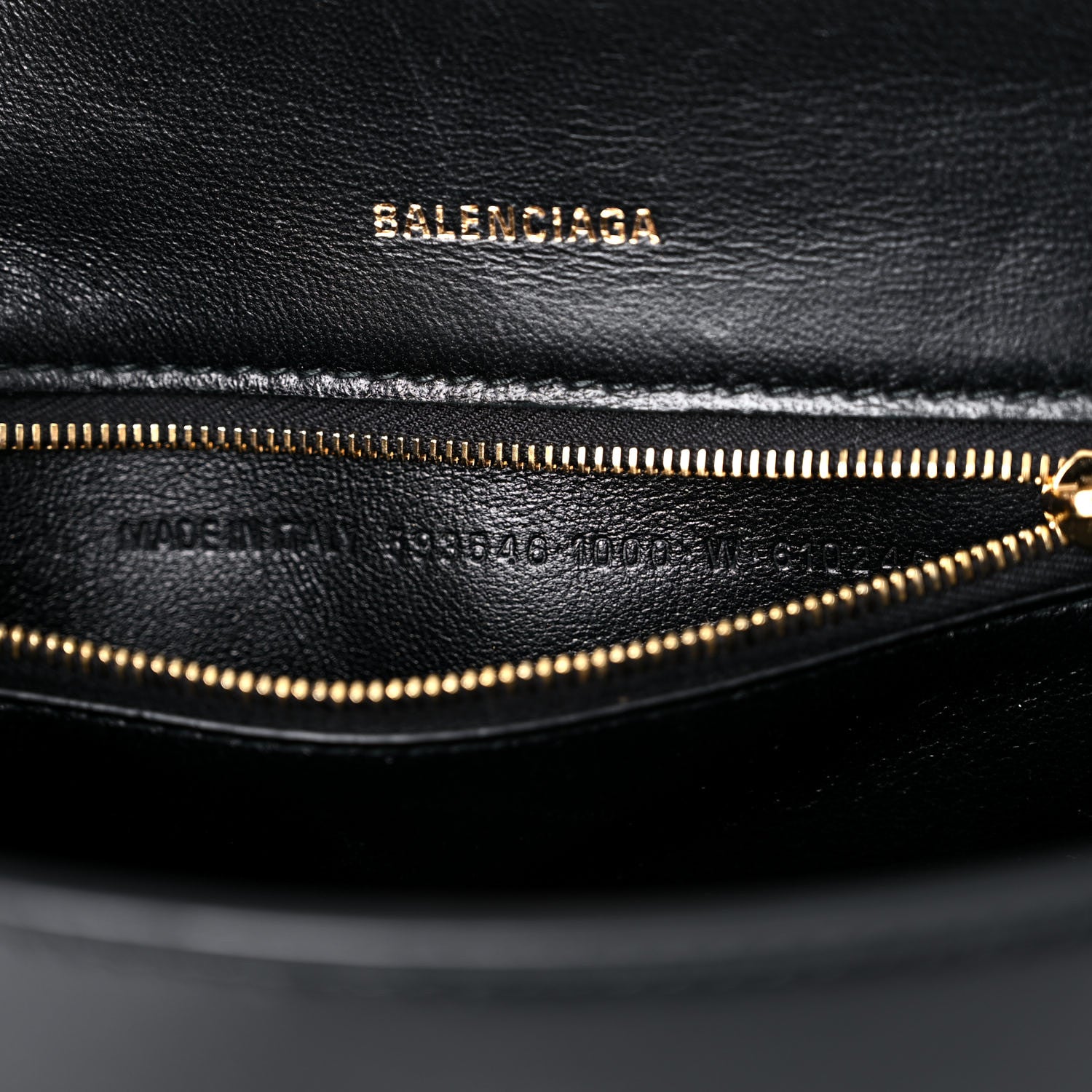 Balenciaga Shiny Box Calfskin Small Hourglass Top Handle Bag Black 7 of 19