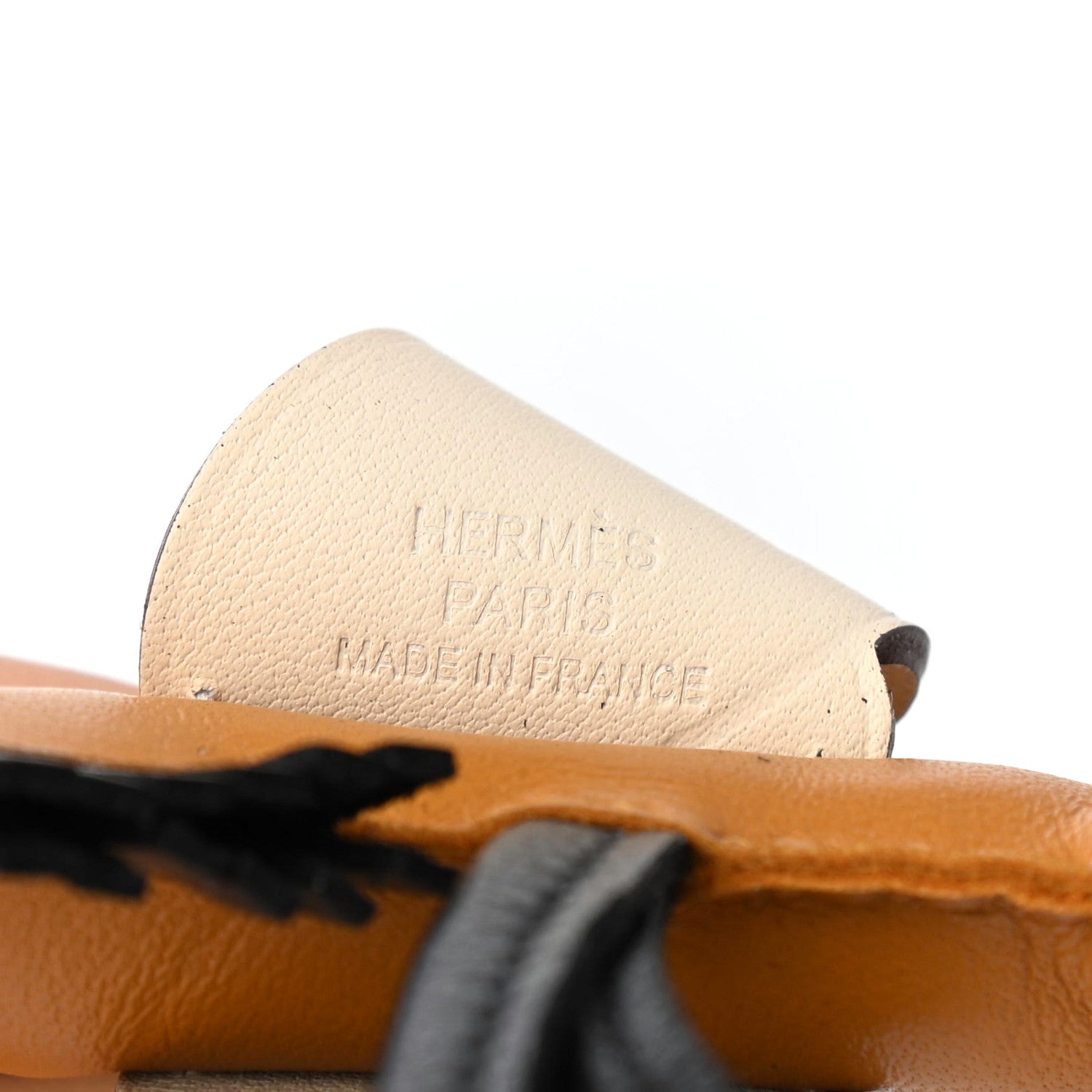 Hermes Milo Lambskin Grigri Rodeo Pegase Horse Bag Charm PM Sesame Black Nata 3 of 4