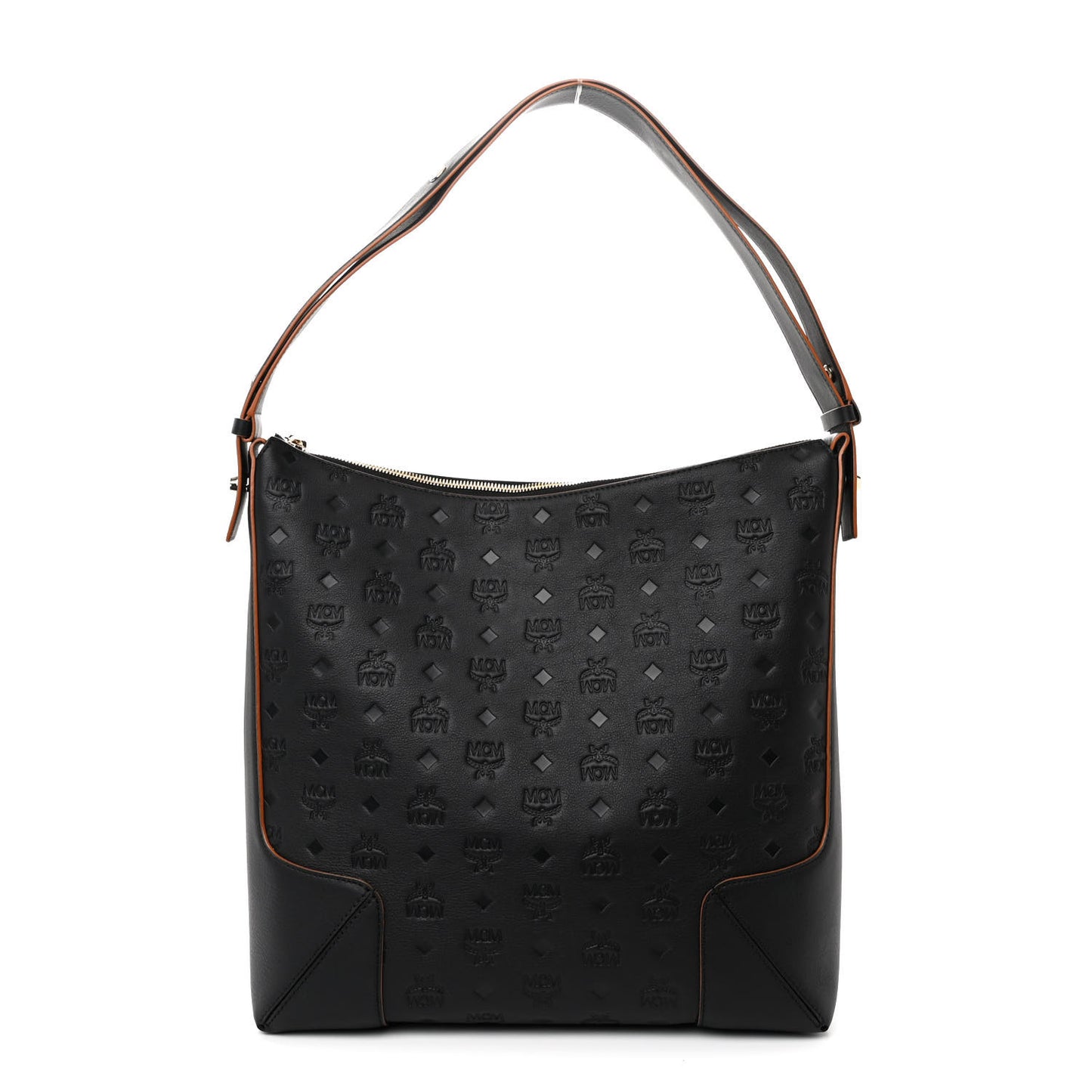 Calfskin Ottomar Monogram Large Klara Hobo Black