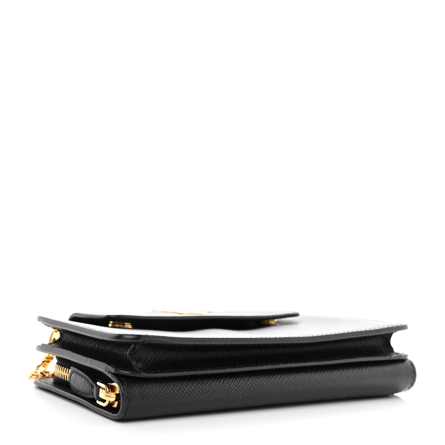 Saffiano Metal Oro Phone Case Black