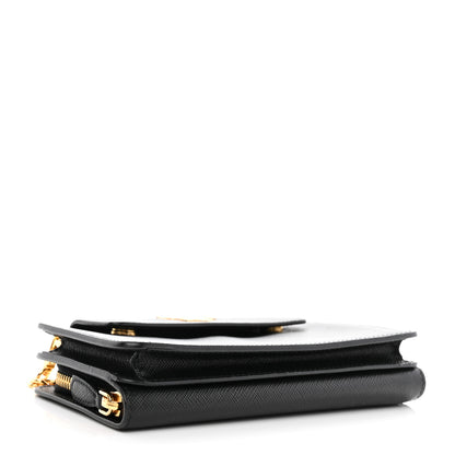 Prada Saffiano Metal Oro Phone Case Black 4 of 12