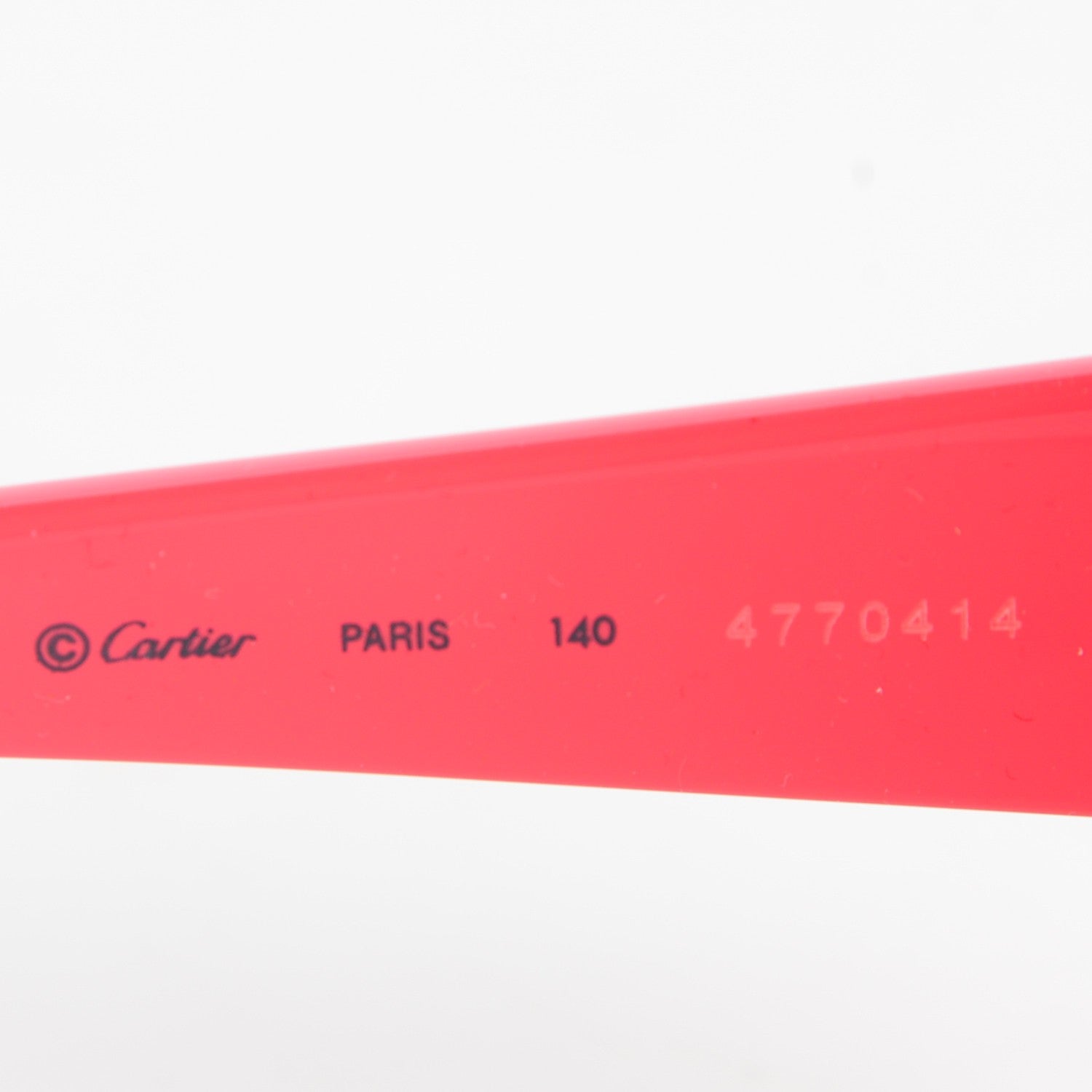 Cartier Sunglasses 140 Red White 4 of 6