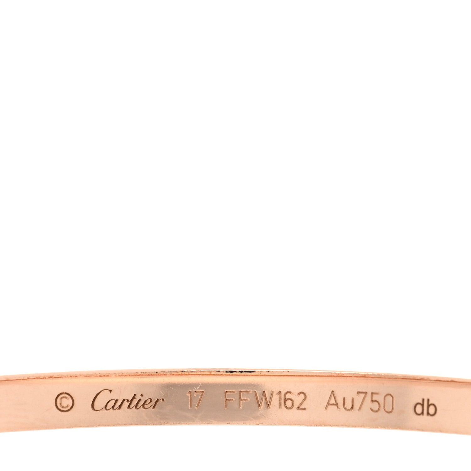 Cartier 18K Pink Gold Small LOVE Bracelet 17 4 of 7