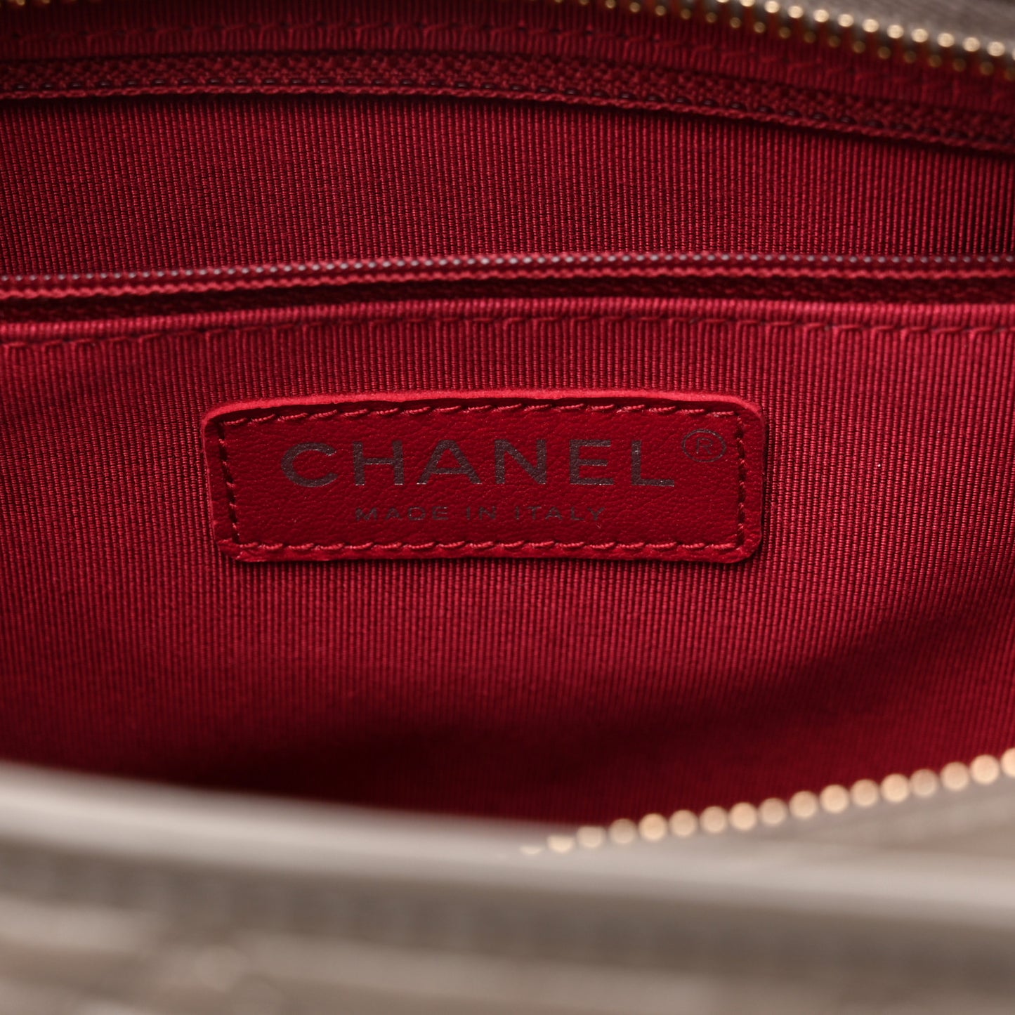 Aged Calfskin Quilted Medium Gabrielle Hobo Grey