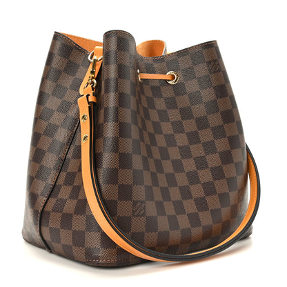 Louis Vuitton Damier Ebene Neonoe MM Safran 3 of 10