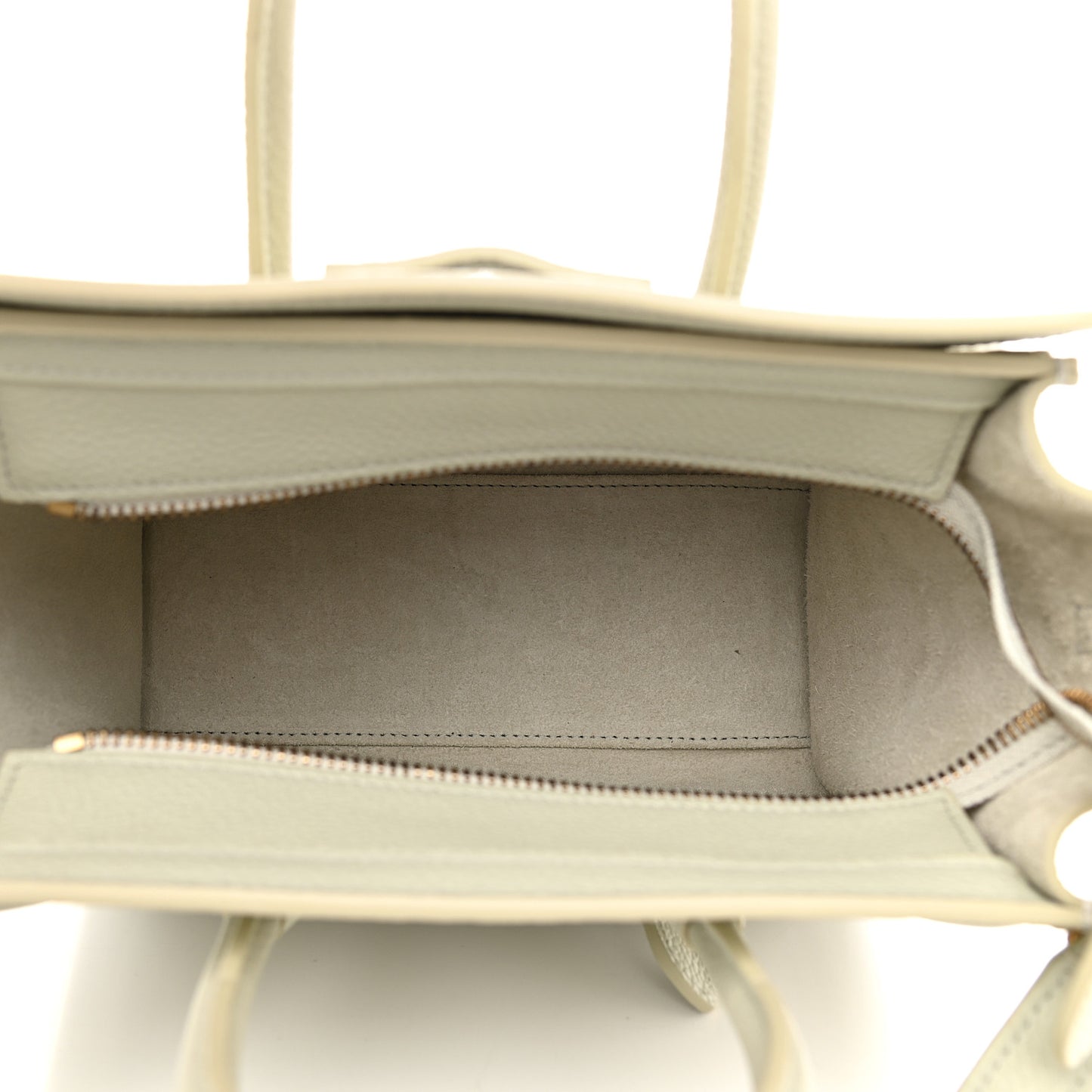 Drummed Calfskin Nano Luggage Vert D'eau