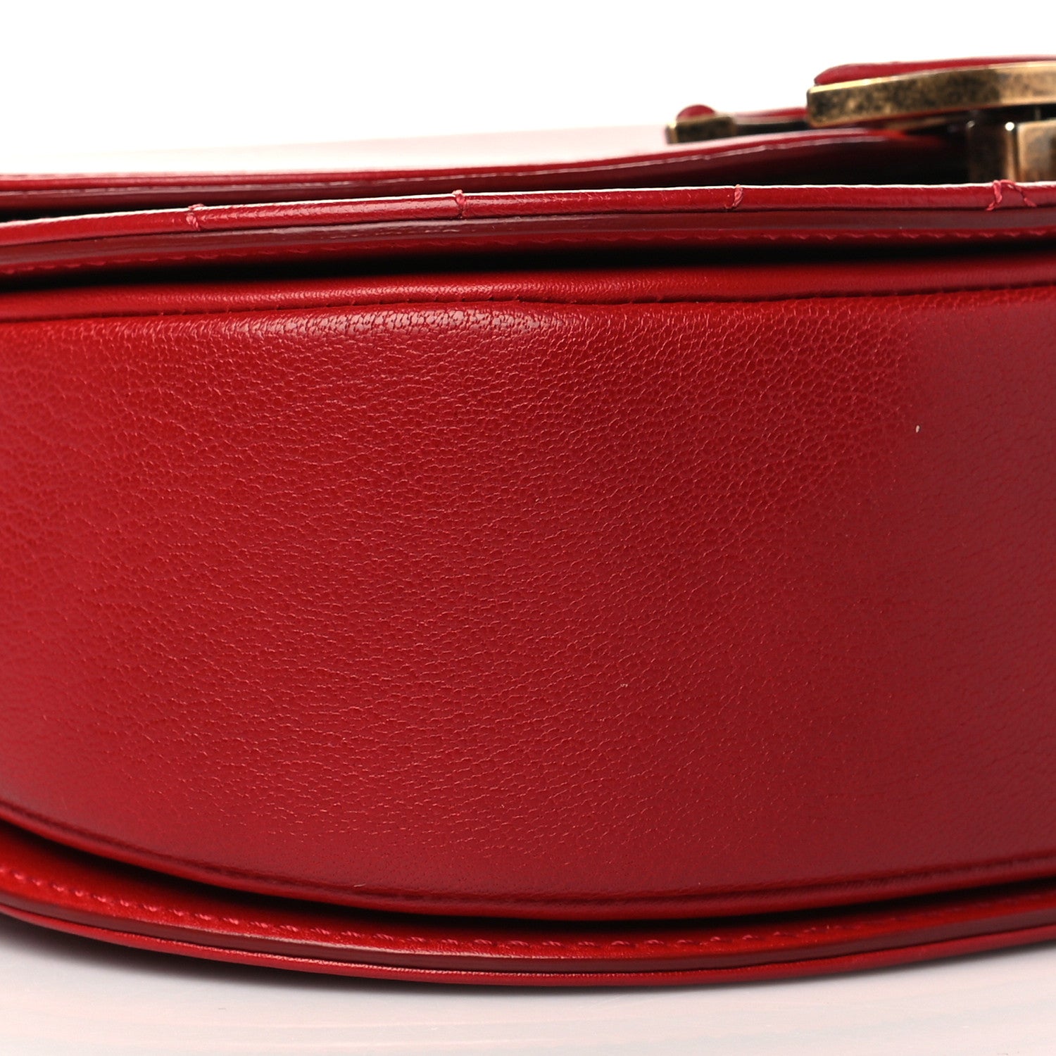 Chanel Shiny Calfskin Goatskin Quilted Small Coco Curve Messenger Flap Red 8 of 9