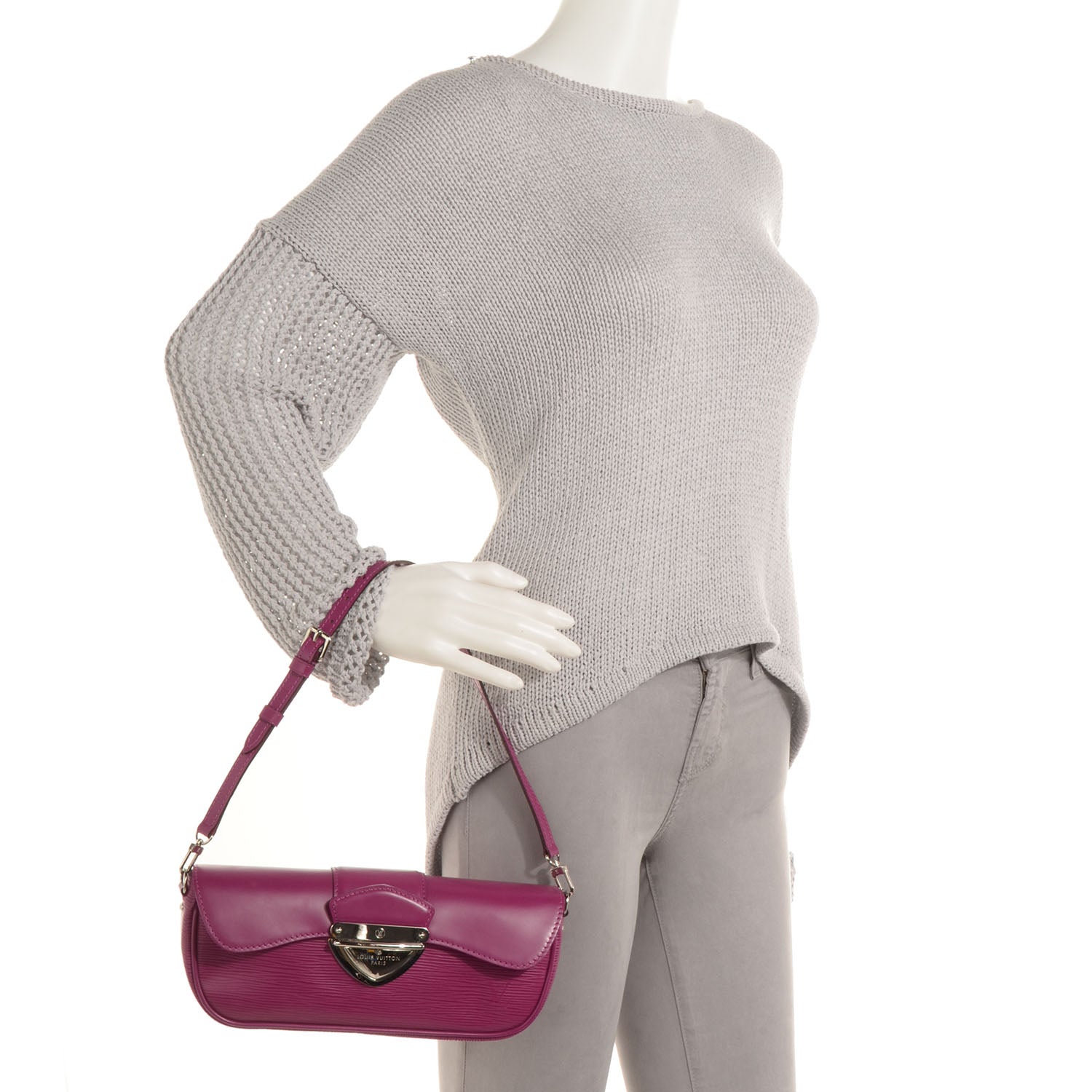 Louis Vuitton Epi Montaigne Clutch Grenade 2 of 7