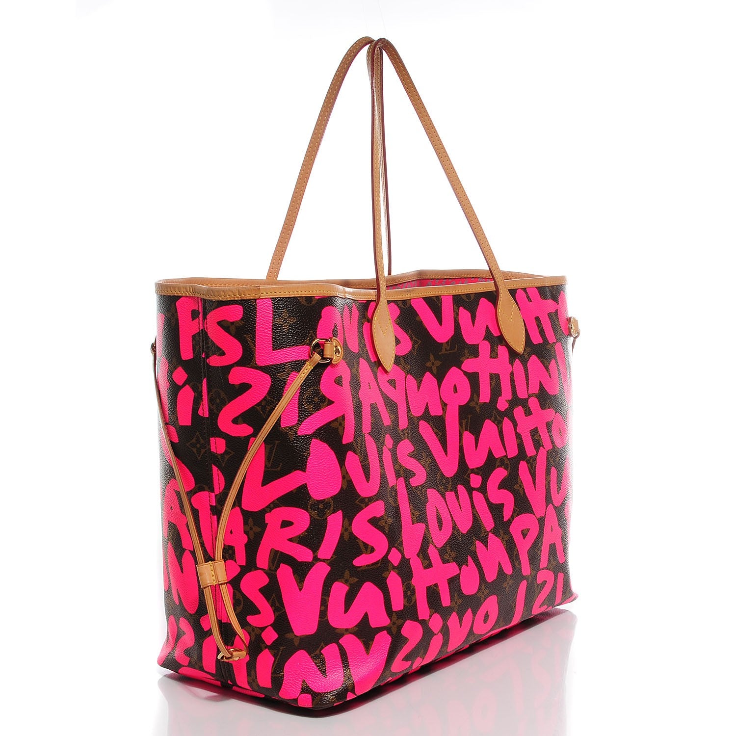 Louis Vuitton Monogram Graffiti Neverfull GM Fuchsia 3 of 7