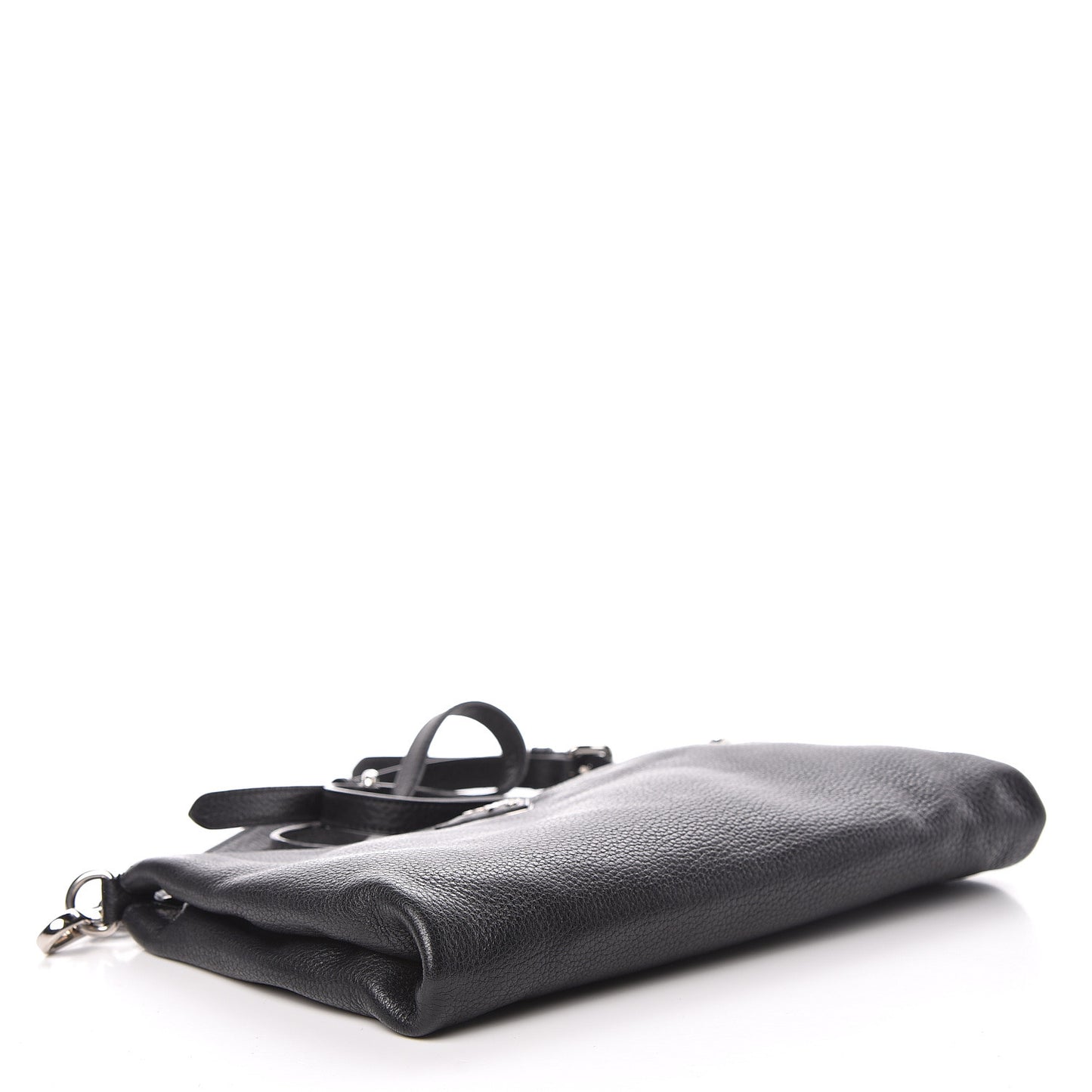 Vitello Daino Crossbody Bag Black