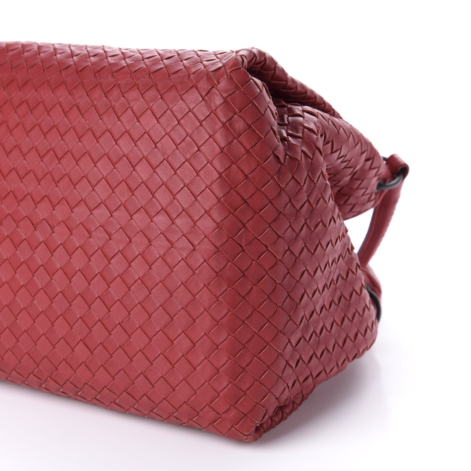 Bottega Veneta Nappa Intrecciato Parachute Bag Red 7 of 9