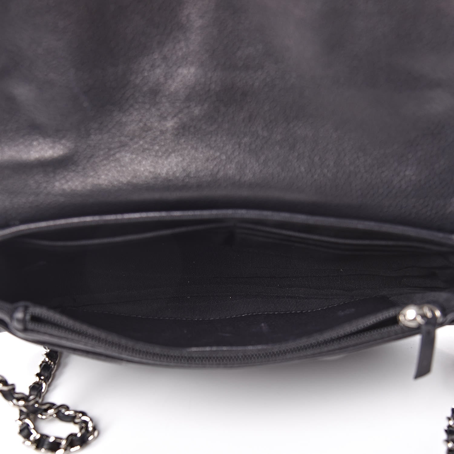 Chanel Caviar Half Moon Wallet On Chain WOC Black 5 of 13