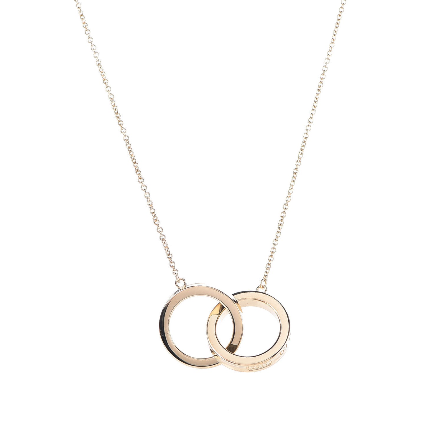 18K Yellow Gold 1837 Interlocking Circles Pendant Necklace