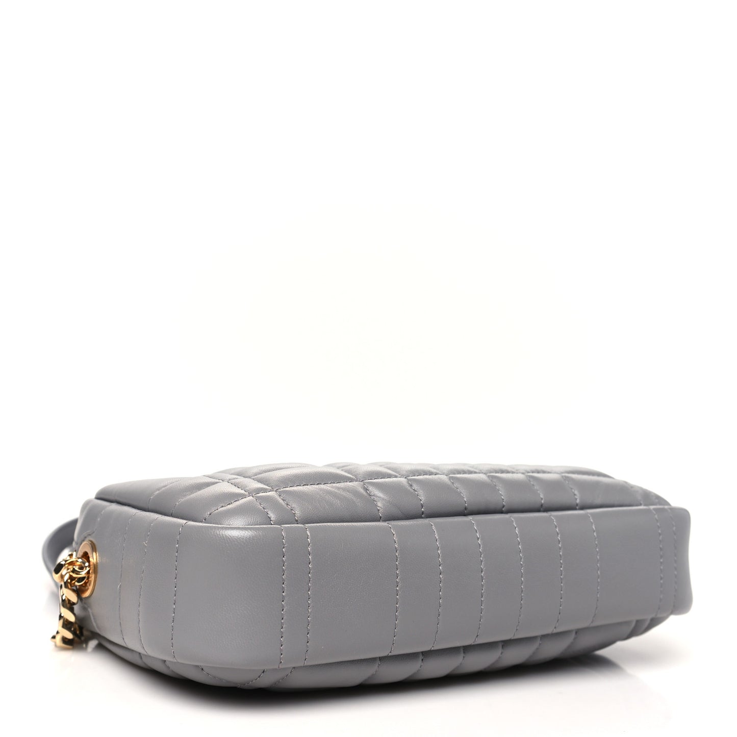 Calfskin Quilted Small Lola Camera Bag Grey
