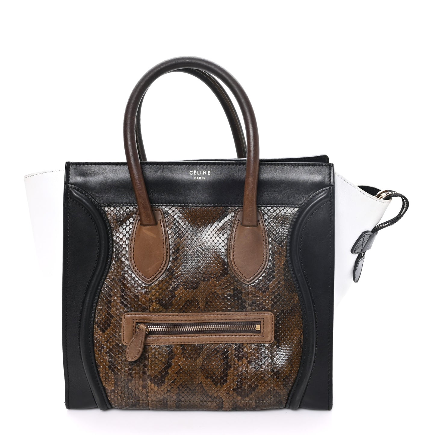 Python Calfskin Mini Luggage Multicolor