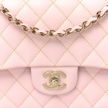 Chanel Caviar Quilted Medium Double Flap Light Pink 8 of 12